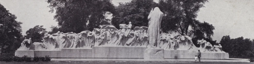 Chicago: The Fountain of Time, Lorado Tafts mesterværk i Washington Park (s/h foto)