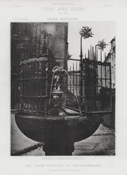 "Gåsefontænen" på Gansemarkt, Nürnberg, Bayern (s/h-foto)