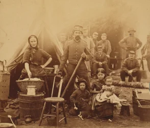 Camp of 31st Pennsylvania Infantry nær Washington, D.C., 1862 (albumin print)