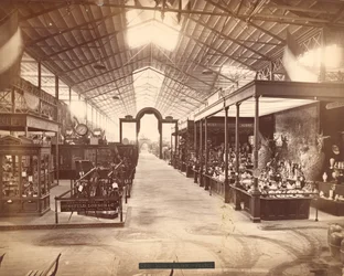 Den franske afdeling, hovedbygningen, Centennial International Exhibition, Philadelphia, 1876