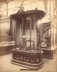 James Prentices Exhibit, Main Building, Centennial International Exhibition, Philadelphia, 1876 (albumin print)