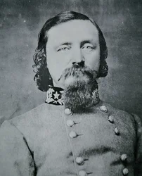 Portræt af general George Pickett (s/h foto)