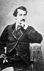 Portræt af John Wilkes Booth (s/h foto)