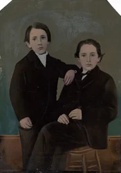 Portræt af to drenge, ca. 1870