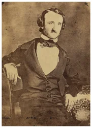 Siddende portræt af Edgar Allan Poe. 1876 (Daguerreotypi)