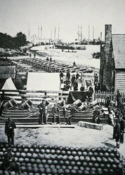 Union Army ammunitionsdepot i City Point, Virginia