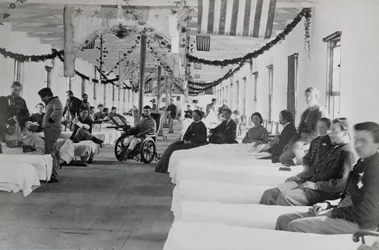 Afdeling i Armory Square Hospital, Washington DC, ca. 1865