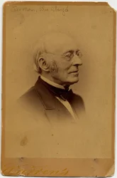 William Lloyd Garrison (1805-79), amerikansk abolitionist, foto af George K Warren, Boston (albumenfoto)