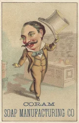 Annonce for Coram Soap Manufacturing Co, ca. 1880