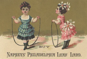 Annonce for Naphys Philadelphia Leaf Lard, ca. 1880