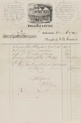 Salgsbrev fra J. A. Sauter