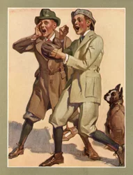 Drenge spiller street baseball i 1920