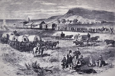 Opbygning af Northern Pacific Railroad fra 