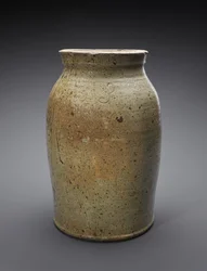Churn, ca. 1865-1900 (alkalisk glaseret stentøj)