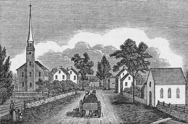 Congregational and Episcopal Churches, East Haven, fra 