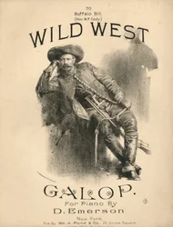 Omslag til partiturarket til Wild West Galop, 1888