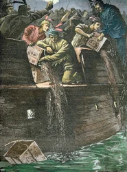 Destruktion af telasterne, kendt som Boston Tea Party