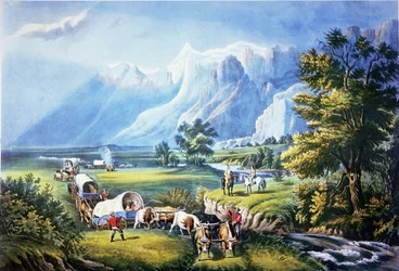 Emigranter krydser sletterne