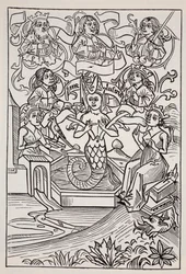 Feen Melusine, fra The World Guide to Gnomes, Fairies, Elves and Other Little People af Thomas Keightley (1789-1872), udgivet 1880