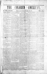 Forsiden af The Coloured American, 30. december, 1865 (print)