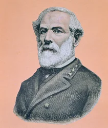 General Robert E. Lee (1807-70) (farve litho)