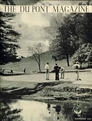 Golfspillere, forside af DuPont Magazine, juli-august 1936
