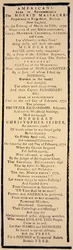 Handbill kommenterer frifindelsen af kaptajn Preston og seks soldater efter deres retssag i oktober 1771 (litho)