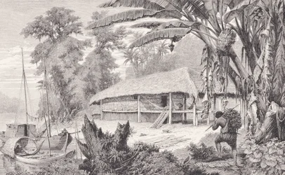 Hus til en velhavende Indien-gummisamler, fra 