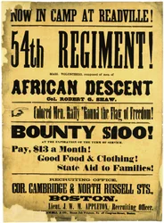 Nu i lejren i Readville! 54. regiment!, ca. 1863