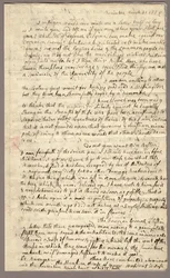 Side 1, Brev fra Abigail Adams til John Adams, 31. marts - 5. april 1776 (blæk på papir)