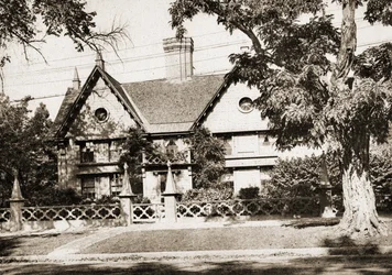 Pickering House, Salem, Massachusetts, 1915 (sepia tone dybtryk)