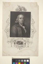 Portræt af Benjamin Franklin (blæk)