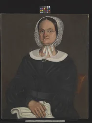 Portræt af Sally Montgomery (olie på lærred)
