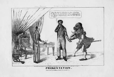 Præsentation, udgivet af H R Robinson, New York, 1839