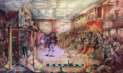 Shakespeare optræder for dronning Elizabeth I