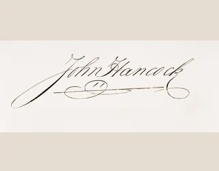 Signatur af John Hancock