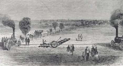 Dampplov på Pattersons gård, illustration fra 