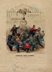 Suspendering af artsbetalinger, offentliggjort i Philadelphia, ca. 1857