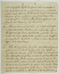 Bill of Rights, kopi underskrevet i Federal Hall, 1789 (blæk på papir)