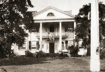 The Morris-Jumel Mansion, New York City, 1915 (sepia tone dybtryk)