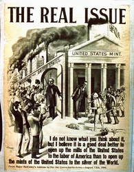 The Real Issue - En plakat, der går ind for, at USA åbner sine møller for amerikansk arbejdskraft