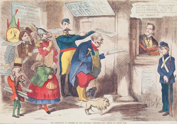 Republikkens angrende (?) fjender ansøger om benådning til onkel Sam, 1869