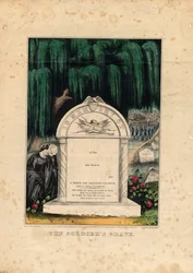 Soldatergraven, pub. af Currier & Ives, ca. 1862