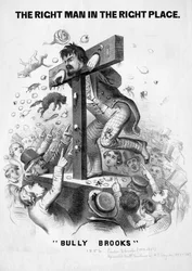 Den rigtige mand på det rigtige sted Bully Brooks, ca. 1856