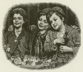 Tough Customers, fra maleriet af J G Brown