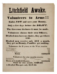 Unions rekrutteringsplakat, 1863
