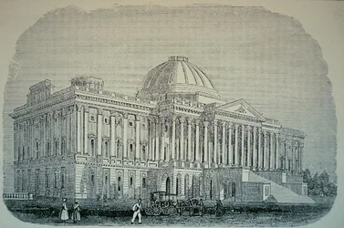 Udsigt over Capitol, ca. 1848 (gravering)