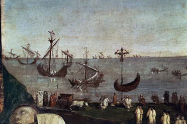Både, detalje fra Transport of Holy Face