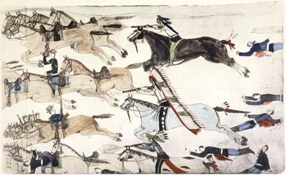 Slaget ved Little Bighorn, Montana, USA, 25-26 juni 1876 c1900