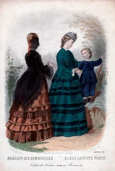 Fransk modeblad "Magasin des Demoiselles", Paris, 10. oktober